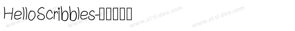 HelloScribbles字体转换