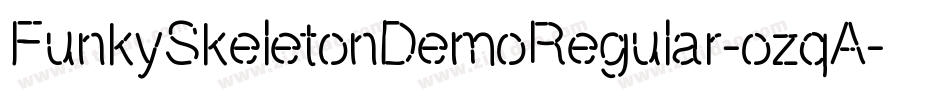 FunkySkeletonDemoRegular-ozqA字体转换