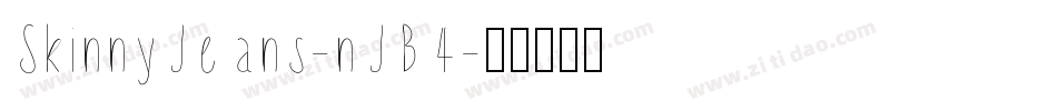 SkinnyJeans-nJB4字体转换