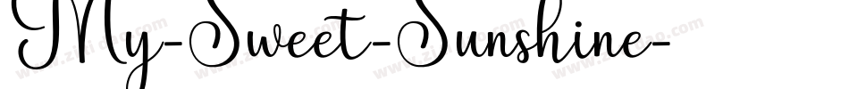 My-Sweet-Sunshine字体转换