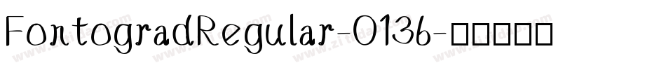 FontogradRegular-O136字体转换