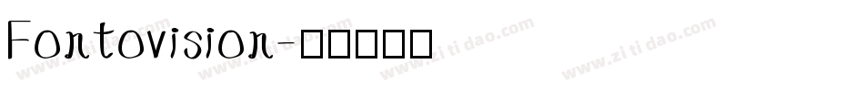 Fontovision字体转换