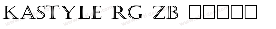 Kastyle-rg4ZB字体转换