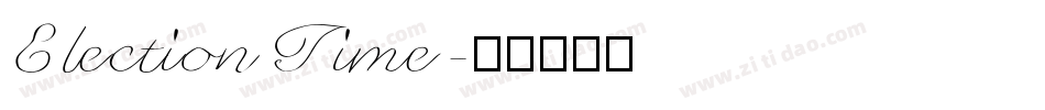 ElectionTime字体转换