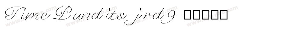 TimePundits-jrd9字体转换