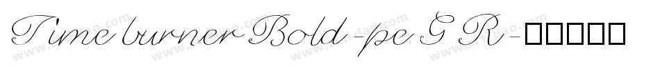 TimeburnerBold-peGR字体转换