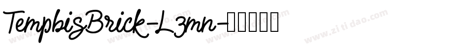 TemphisBrick-L3mn字体转换
