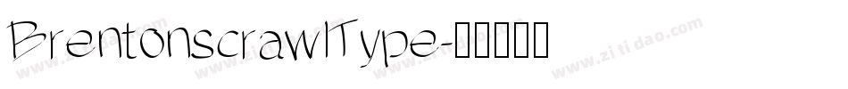 BrentonscrawlType字体转换