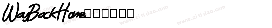 WayBackHome字体转换