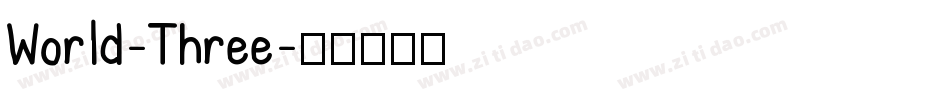 World-Three字体转换
