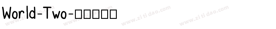World-Two字体转换
