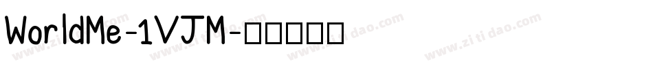 WorldMe-1VJM字体转换