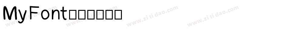 MyFont字体转换