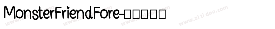 MonsterFriendFore字体转换
