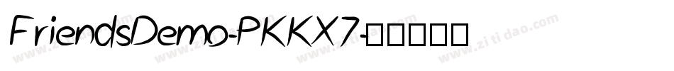 FriendsDemo-PKKX7字体转换
