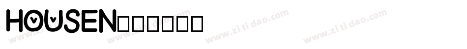 HOUSEN字体转换