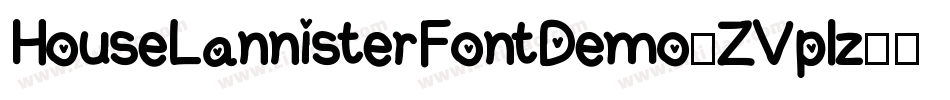 HouseLannisterFontDemo-ZVplz字体转换