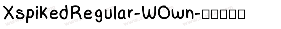 XspikedRegular-WOwn字体转换