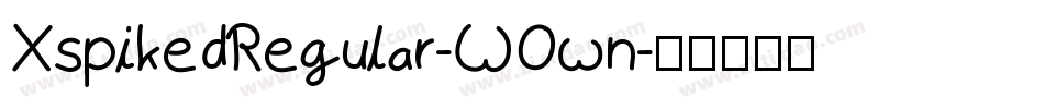 XspikedRegular-WOwn字体转换