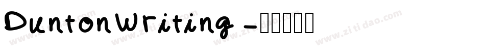 DuntonWriting字体转换