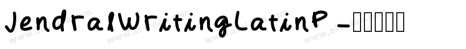 JendralWritingLatinP字体转换