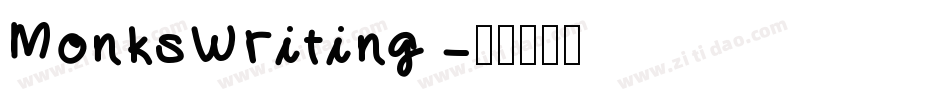 MonksWriting字体转换
