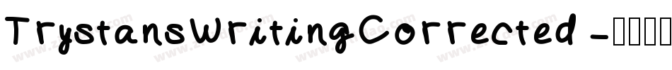 TrystansWritingCorrected字体转换