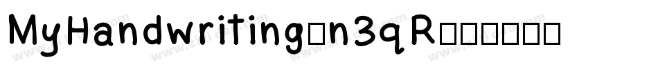 MyHandwriting-n3qR字体转换