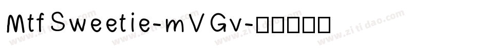 MtfSweetie-mVGv字体转换