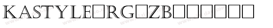 Kastyle-rg4ZB字体转换