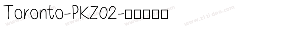 Toronto-PKZ02字体转换