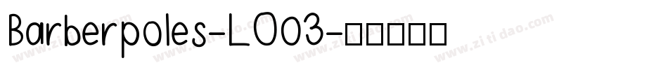 Barberpoles-LO03字体转换