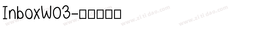 InboxW03字体转换