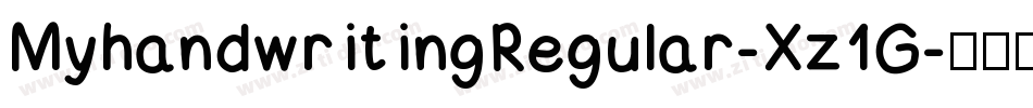 MyhandwritingRegular-Xz1G字体转换