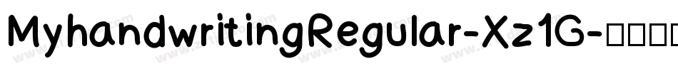 MyhandwritingRegular-Xz1G字体转换