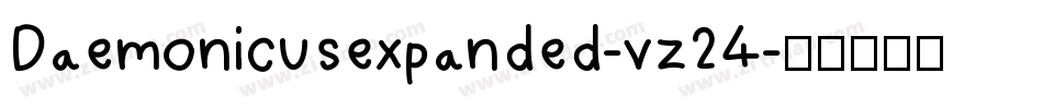 Daemonicusexpanded-vz24字体转换