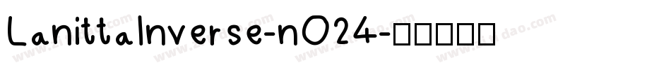LanittaInverse-nO24字体转换