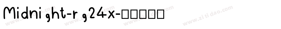 Midnight-rg24x字体转换