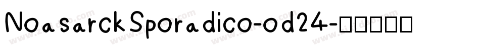 NoasarckSporadico-od24字体转换