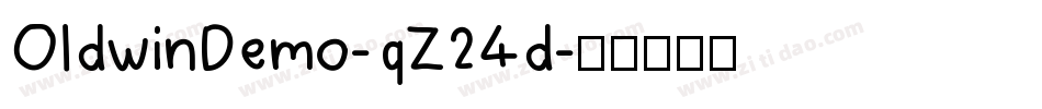 OldwinDemo-qZ24d字体转换
