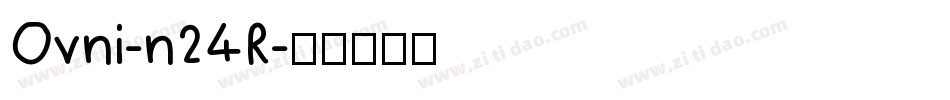 Ovni-n24R字体转换