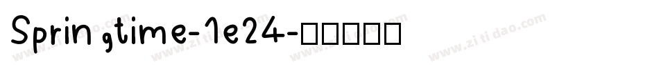 Springtime-1e24字体转换