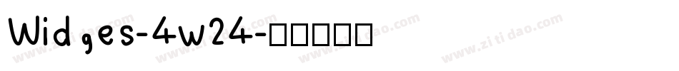 Widges-4w24字体转换