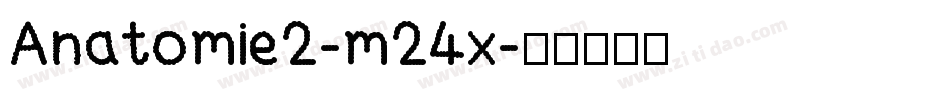 Anatomie2-m24x字体转换