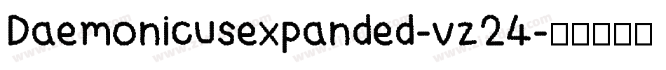 Daemonicusexpanded-vz24字体转换