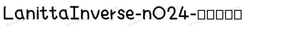 LanittaInverse-nO24字体转换