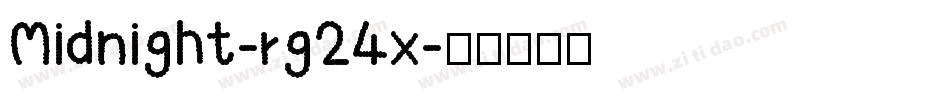 Midnight-rg24x字体转换