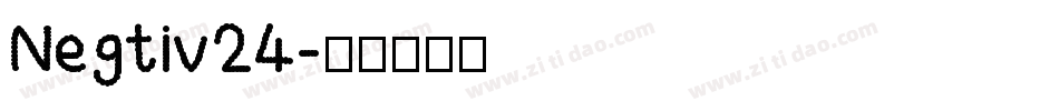 Negtiv24字体转换