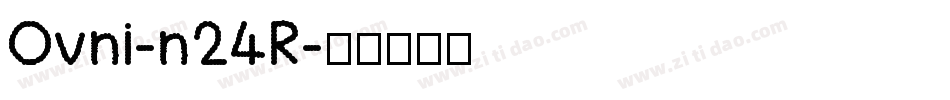 Ovni-n24R字体转换