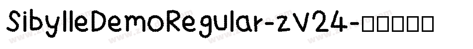 SibylleDemoRegular-zV24字体转换